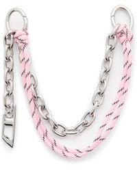 DIESEL - Metal Charm With Chain And Rope Detail - Lyst