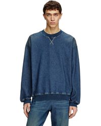 DIESEL - Sweat-shirt en Track Denim - Lyst