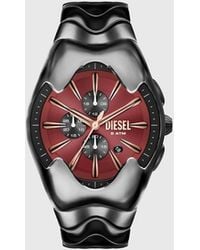 DIESEL - Mercurial Gunmetal Stainless Steel Watch - Lyst
