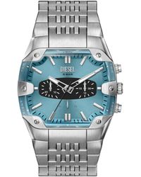 DIESEL - Spiked Cushion Stainless Steel Watch - Lyst