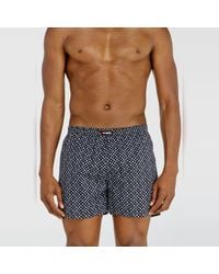 DIESEL - Three-Pack Cotton Boxers Solid And All-Over Dsl Print - Lyst