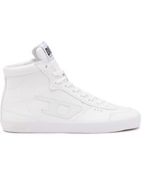 DIESEL - S-leroji Mid Leather High-top Trainers - Lyst