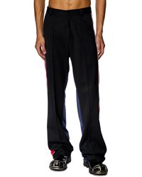 DIESEL - Hybrid Pants In Cool Wool And Tech Jersey - Lyst