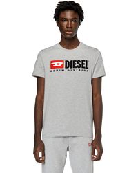 DIESEL - T-shirt With Embroidered Logo - Lyst