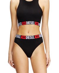 DIESEL - Three-Pack Briefs With Maxi-Logo Waist - Lyst