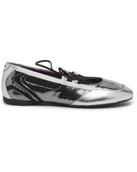 DIESEL - D-Mile-Metallic-Schnürballerinas - Lyst