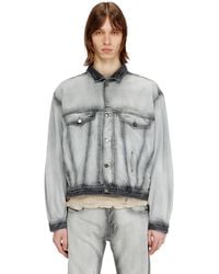 DIESEL - Trucker-Jacke Aus Soft-Skeleton-Denim - Lyst