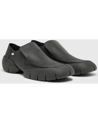 DIESEL - D-Mathieu-Brushed Leather Loafer With Rubber Sole - Lyst