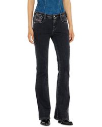 DIESEL - Bootcut Jeans Low Waist 1969 D-Ebbey, /Dark, Zip Fly - Lyst