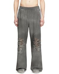 DIESEL - Track Pants With Distressed Front - Lyst
