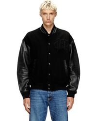 DIESEL - Varsity Bomber Jacket - Lyst