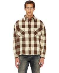 DIESEL - Check Flannel Shirt With Distressed Effect - Lyst