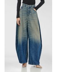 DIESEL - Relaxed Jeans High Waist 1987 D-Khelz, Dark, Button Fly - Lyst