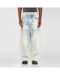 DIESEL - Relaxed Regular Waist 2097 D-Enim-M Joggjeans, Light, Zip Fly - Lyst