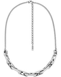 DIESEL - Stainless Steel Chain Necklace - Lyst