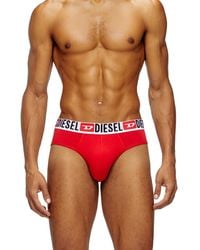 DIESEL - Three-Pack Of Solid-Colour Briefs - Lyst