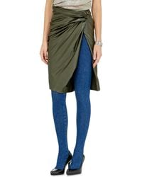 DIESEL - Draped Pencil Skirt With Split - Lyst