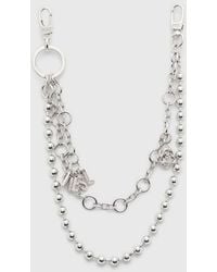 DIESEL - Metal Charm With Chains And Pendants - Lyst