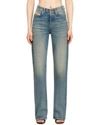 DIESEL - Regular Jeans High Waist 1971 D-Sent, Medium, Button Fly - Lyst