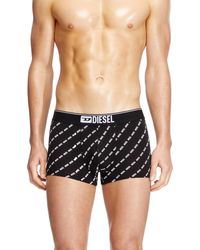 DIESEL - Three-Pack Boxer Briefs With Diagonal Logo - Lyst