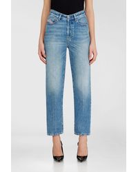 DIESEL - Regular Jeans High Waist 1981 D-Went, Light, Button Fly - Lyst