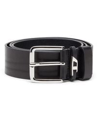 DIESEL - 4 Cm Crinkle Leather Belt - Lyst