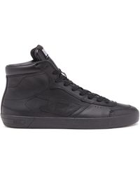 DIESEL - S-leroji Mid-leather High-top Sneakers - Lyst