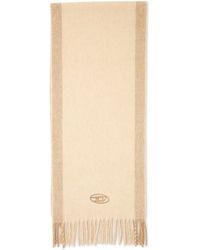 DIESEL - Wool-Blend Scarf With Contrast Stripes - Lyst