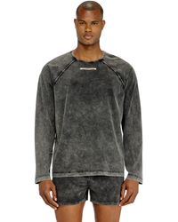 DIESEL - Cotton Pijama Top With Logo Patch - Lyst