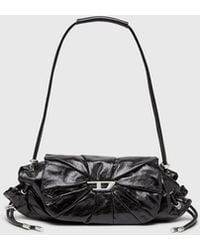 DIESEL - Scrunch-D-Borsa A Spalla Piccola Arricciata - Lyst