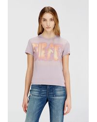 DIESEL - Slim Jersey T-Shirt With Graphic Print - Lyst