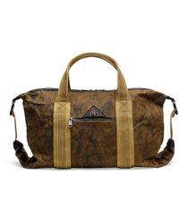 diesel shoulder bag in waxed canvas