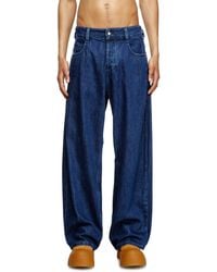 DIESEL - Relaxed Jeans Regular Waist 1997 D-Enim-M, Dark, Button Fly - Lyst