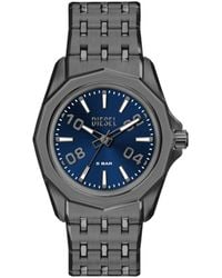 DIESEL - Stinger Gunmetal Stainless Steel Watch - Lyst
