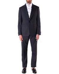 Vivienne Westwood Men's Pinstripe Two Piece Suit Dark Grey - Gray