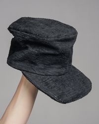Reinhard Plank Cyrus Rough Textured Cap - Black