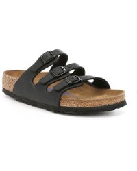 Birkenstock Florida Soft Footbed Sandals - Black