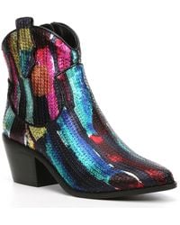 blue by betsey johnson cady dress bootie