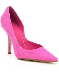 Guess Carrie Suede D'orsay Pumps - Pink