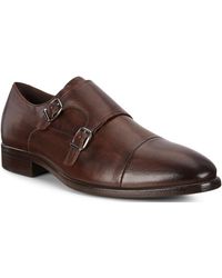 ecco double monk strap