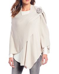 Parkhurst Embellished Floral Covi Wrap - Natural