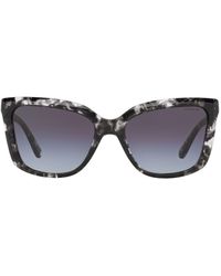 COACH Rectangle Acetate Sunglasses in Black - Lyst