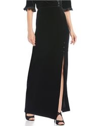 alex evenings velvet skirt
