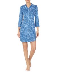 ralph lauren blue paisley dress
