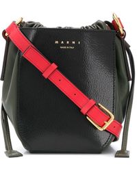 Marni Borsa A Secchiello Gusset - Nero