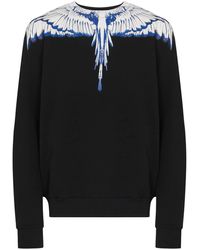 Marcelo Burlon Wings Cotton Sweatshirt - Black