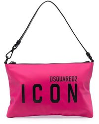 DSquared² Logo Print Tote - Pink
