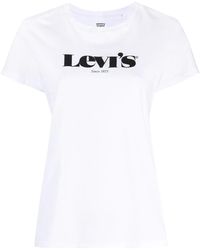 levi white t shirt women's