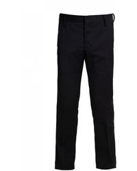 Entre Amis Classic Chinos Trousers - Blue
