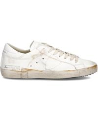 Philippe Model - Prsx Low Vintage Blanc Sneakers - Lyst